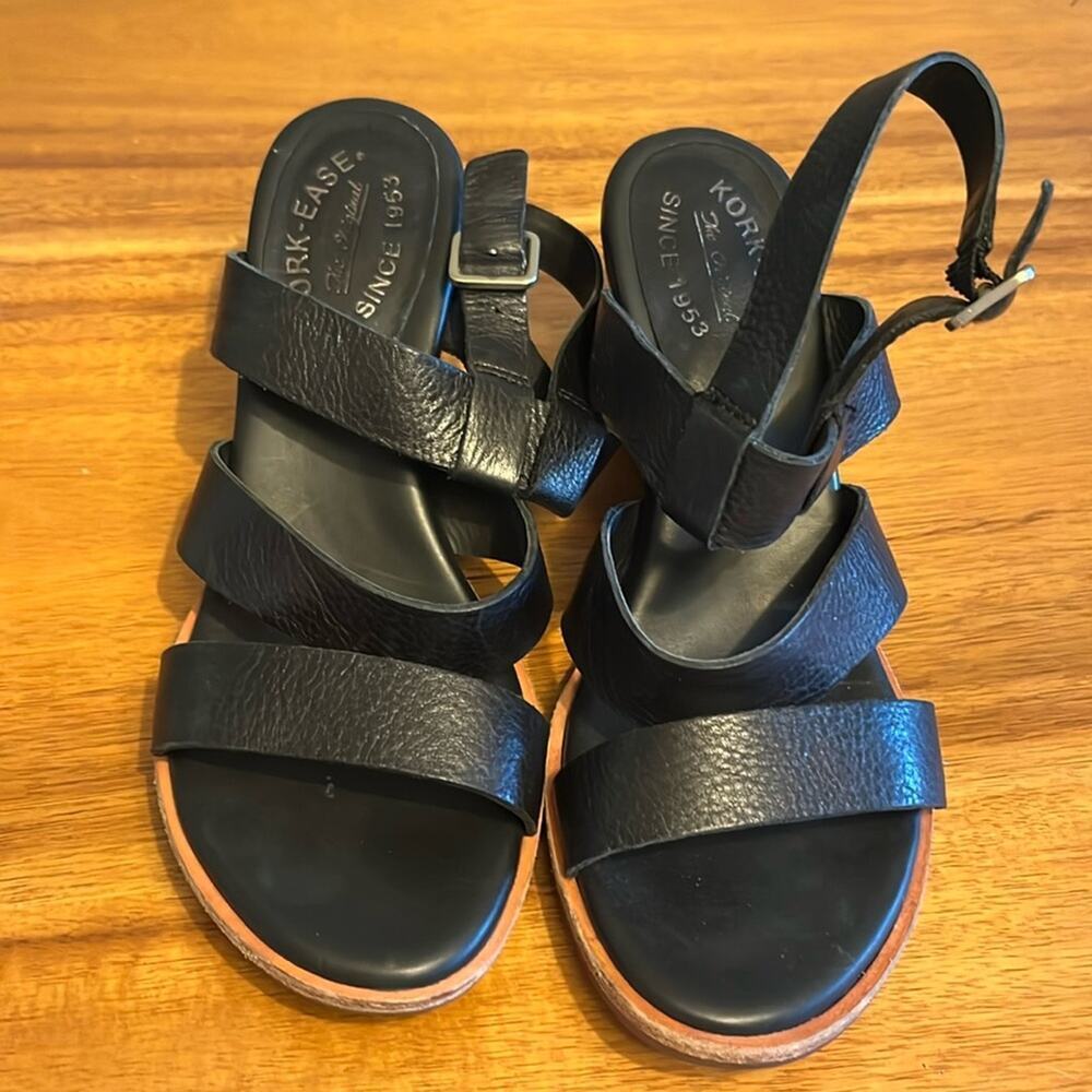 Kork Ease heeled sandals.  Size 8